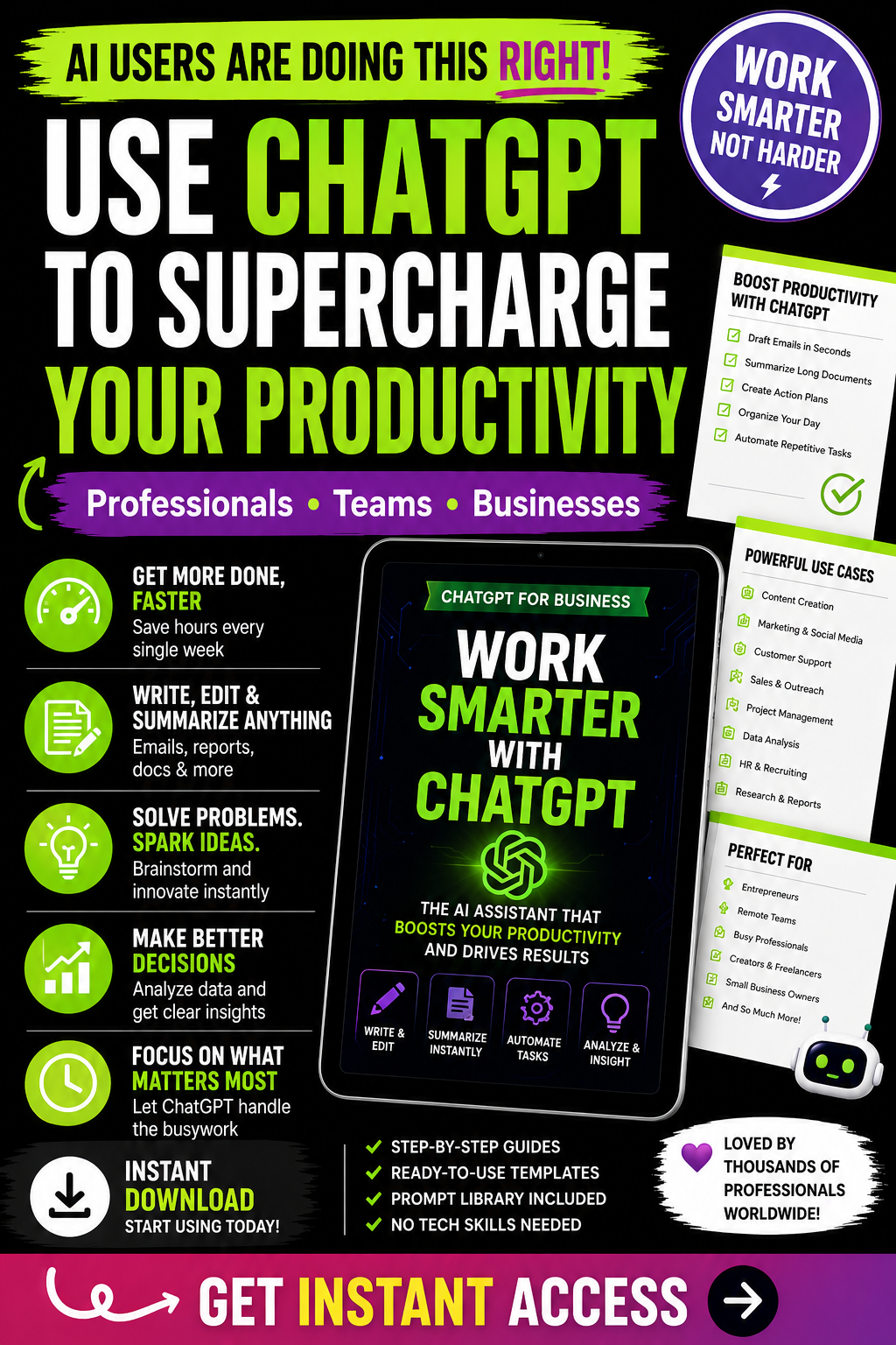 ChatGPT Business Productivity AI Instructions — Volume 1 product guide