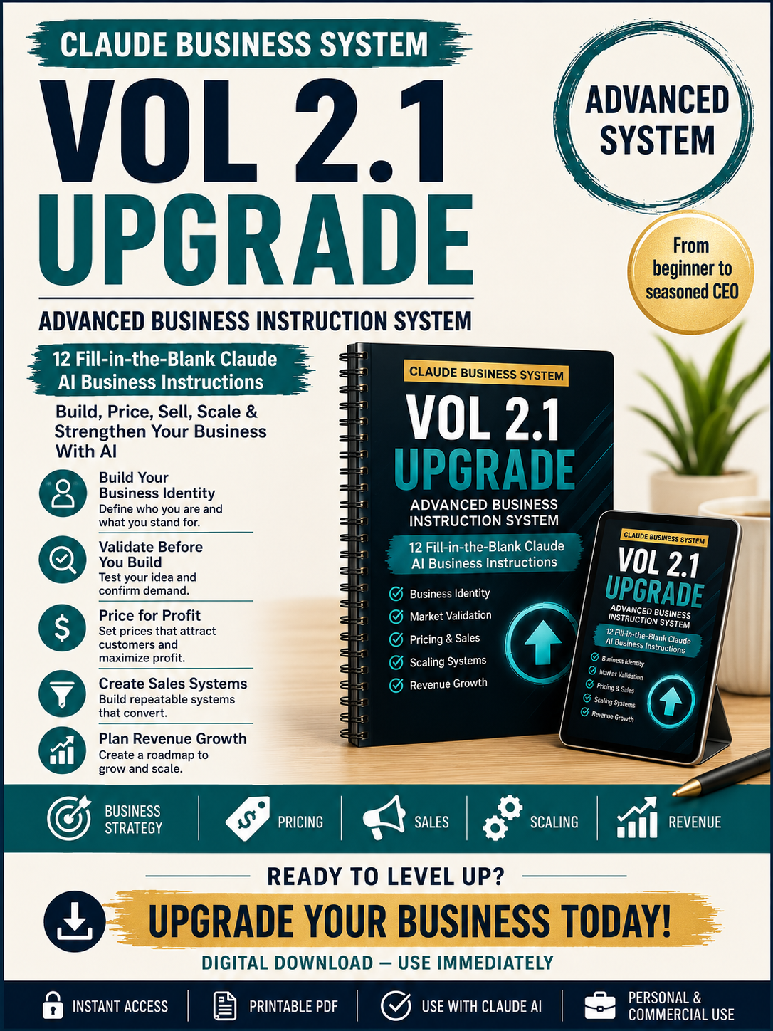 Claude AI Business Upgrade Vol. 2.1 product guide