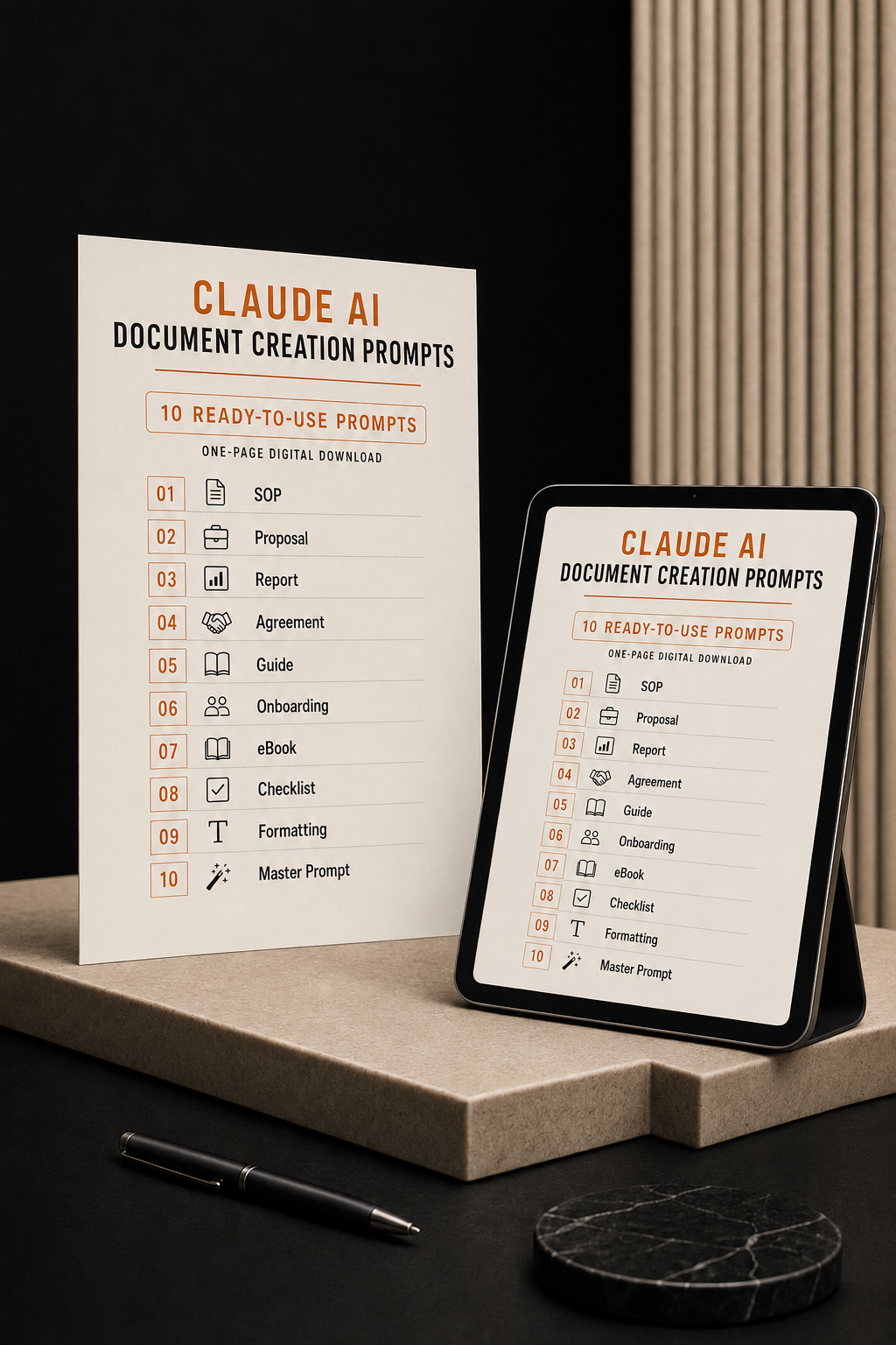 Claude AI Document Creation Prompts — Volume 1 product guide