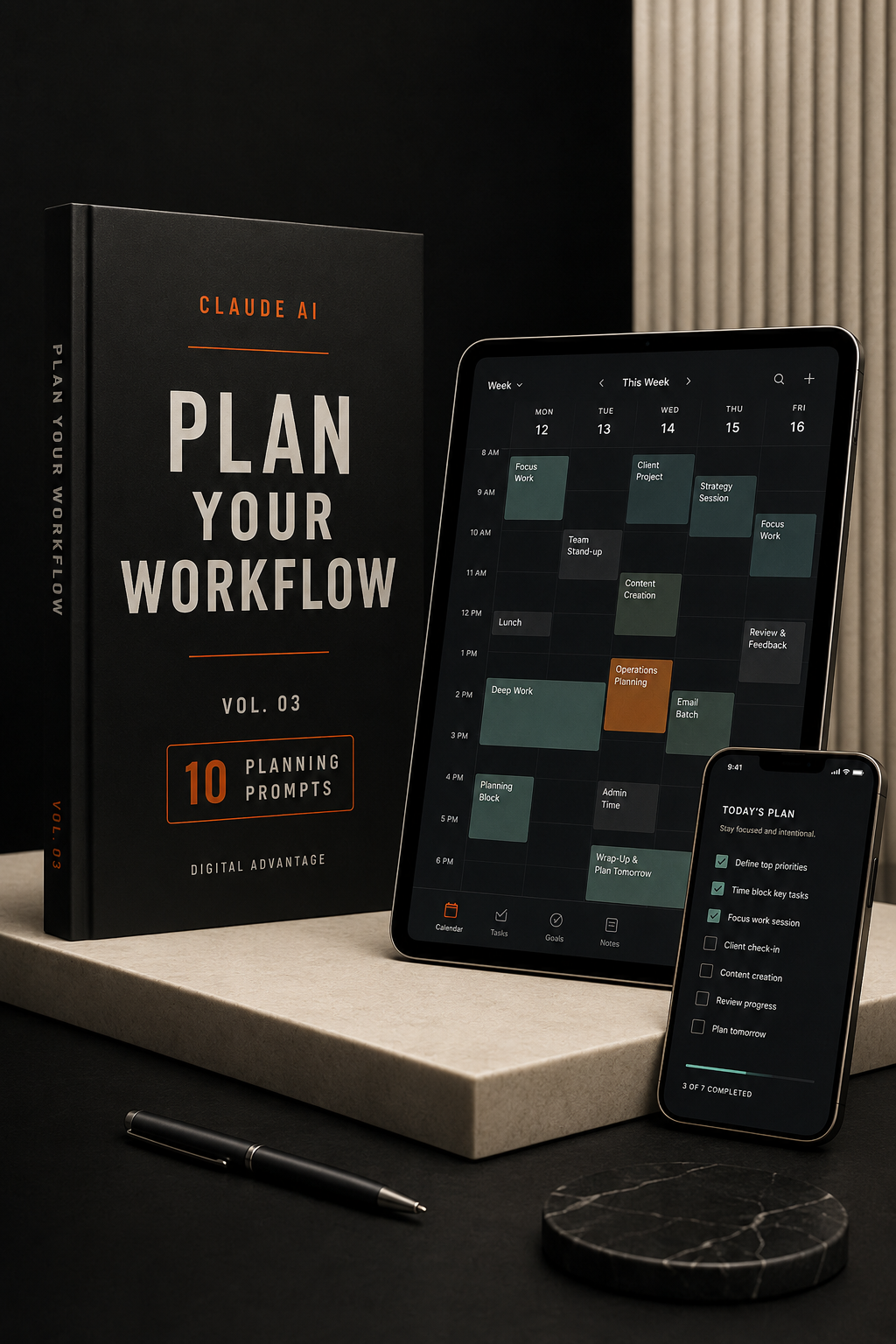 Claude AI Planning & Scheduling Prompt Pack — Volume 3 product guide